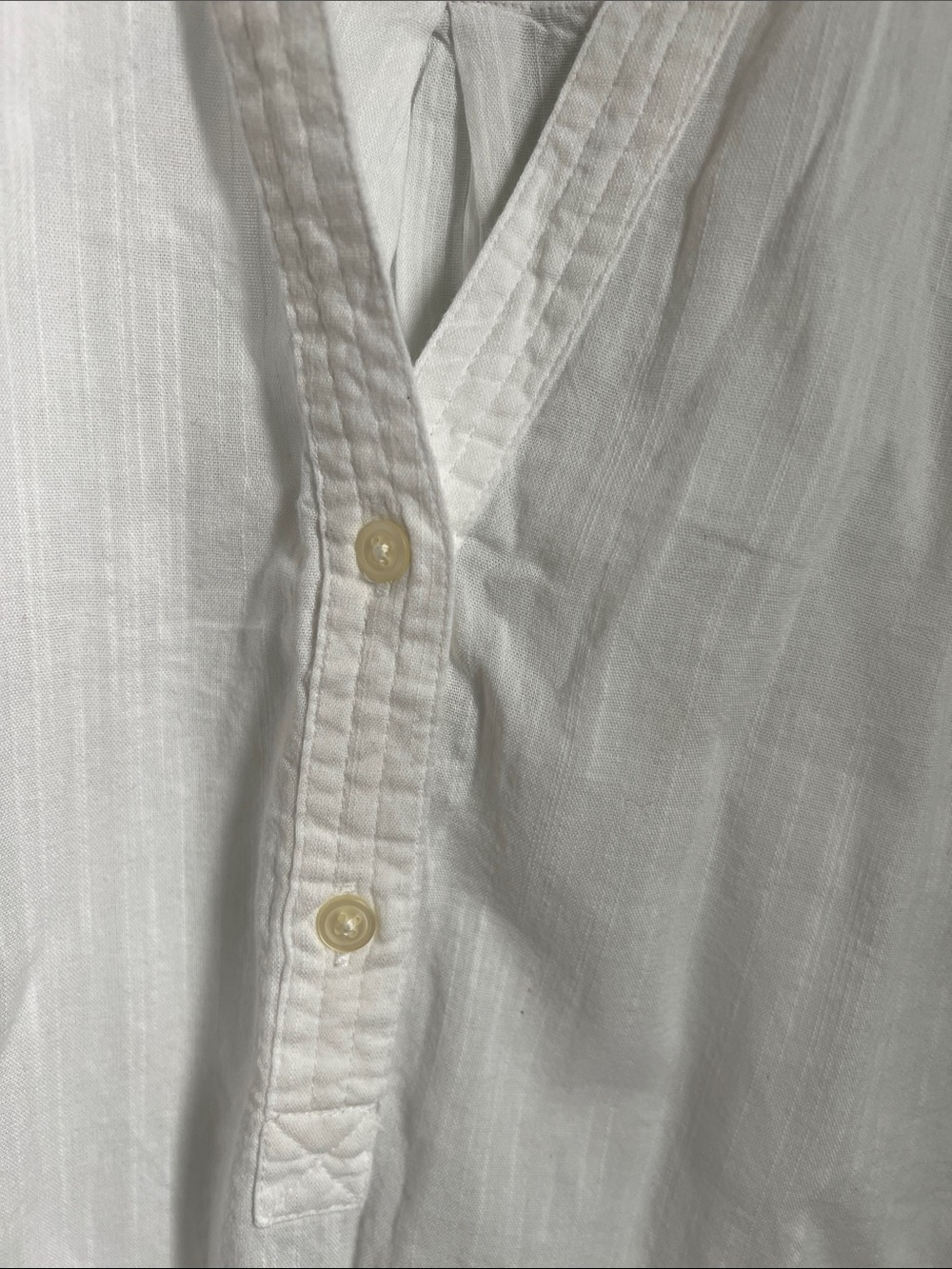 Old Navy | White Lightweight Henley Tunic #553045-00-1 NWT Medium - Picture 7 of 17